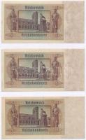 Német Harmadik Birodalom 1942. 5M (3x) közte 2db sorszámkövető, mindhárom lezárt fóliában T:III
Ger...