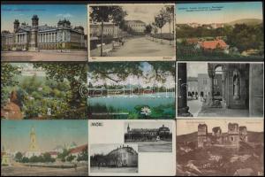 46 db RÉGI magyar városképes lap / 46 pre-1945 Hungarian town-view postcards