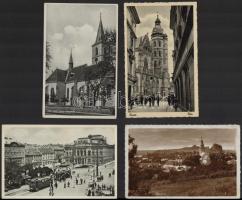 32 db RÉGI felvidéki városképes lap / 32 pre-1945 Upper Hungarian (Slovakian) town-view postcards