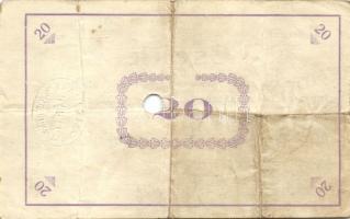 1919. "Pápai csekk" 10K, 20K T:III