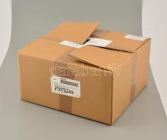 Múzeumi replika kerámia tál, kézzel festett, jelzett, lepattanással, d: 31,5 cm