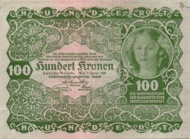 1917. 2K zöld "Deutschösterreich" fny-sal T:I + Ausztria/Osztrák-Magyar Bank kiadása 1922....