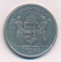 1930. 5P Ag "Horthy jobbra" T:3 
Adamo P8