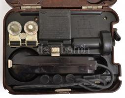 cca 1950 TA-57 szovjet katonai telefon, jó állapotban, 22×16 cm
