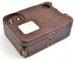 cca 1950 TA-57 szovjet katonai telefon, jó állapotban, 22×16 cm