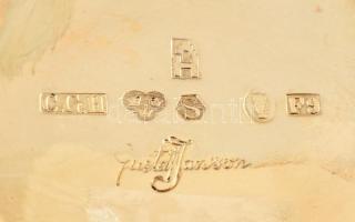 Jelzett svéd ezüst váza 175 g, 22 cm