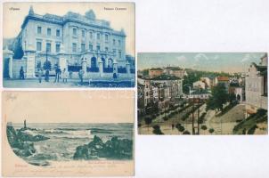 23 db RÉGI horvát és tengermelléki városképes lap: Fiume, Lovrana, Trieszt, Cirkvenica, Pola, Susak,...