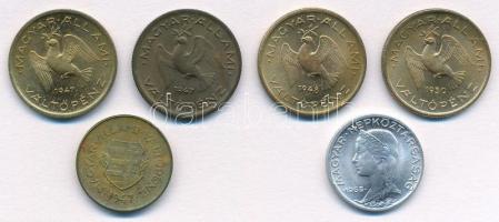 1947. 2f tombak + 1947-1950. 10f tombak (4x) + 1965. 5f Al T:1,1-,2