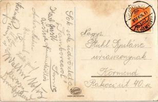 1933 Gödöllő, Cserkész Jamboree / International Scouting Jamboree in Hungary, boy scouts with flags ...