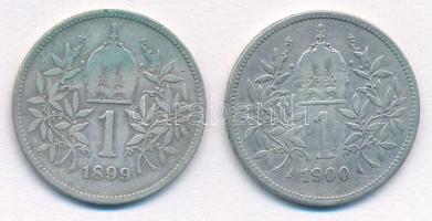 Ausztria 1899-1900. 1K Ag "Ferenc József" (2xklf) T:2-
Austria 1899-1900. 1 Corona Ag &qu...
