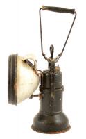 Régi vasutas karbidlámpa, m: 45 cm