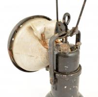 Régi vasutas karbidlámpa, m: 45 cm