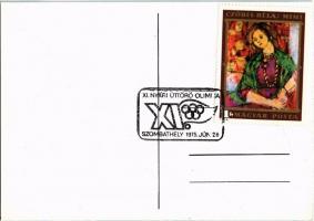 1975 Szombathely, XI. Úttörő Olimpia / 11th Olympic Games of the Hungarian Pioneer Movement. So. Stp...