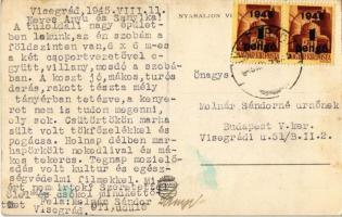 1945 Visegrád, Horthy Miklós szanatórium (gyűrődés / crease)