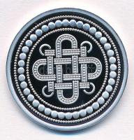 Ifj. Szlávics László (1959-) DN "Szent Korona emlékérem" részben aranyozott, peremén jelze...