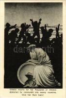 1950 Greece mourns for her thousands of children abducted by communists into enemy countries. Give her them back! / WWII Greek anti-war propaganda (non PC) (EK)