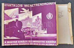 1939 Magyar Királyi Államvasutak: Hivatalos menetrendkönyv