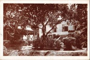 1935 Máriabesnyő (Gödöllő), Weiser pansió. Kalántai G. felvétele, készítette a gödöllői Kalántai Nyomda. Kiadja Storcz B. Mátyás dohánynagyárus (EK)
