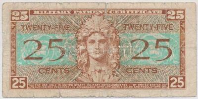 Amerikai Egyesült Államok / Katonai kiadás 1954. 25c T:III-
USA / Military Payment Certificate 1954...