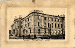 1916 Kaposvár, Kir. Törvényszéki palota. Kiadja Fenyvesi Béla (fl)