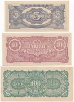 Burma/Japán megszállás 1942-1944. 1c + 10c + 1R+ 5R + 10R + 100R T:I
Burma/Japanese occupation 1942...