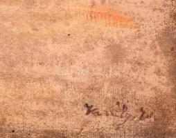 Olvashatatlan jelzéssel: Angyalvár, Róma, olaj, vászon, 40×50 cm