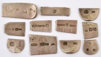 Ezüst(Ag) antik beütő gyűjtemény, 11 db, nettó: 60,8 g