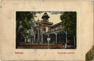 1916 Debrecen, Nagyerdei pavilon (EK)