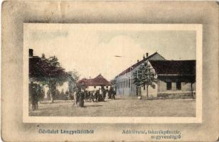 1923 Lengyeltóti, Adóhivatal, Takarékpénztár, Nagyvendéglő, étterem (Rb)
