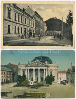 4 db RÉGI városképes lap a Magyar Királyság területéről: Huszt, Nagyvárad, Kassa, Csíkszereda / 4 pr...