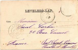 1902 Ikervár, Batthyány kastély, Római katolikus templom és iskola. Art Nouveau, floral (fa)