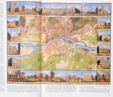 Holló Szilvia Andrea: Budapest régi térképeken 1686-1896. Bp., 1994, Officina Nova. Kiadói műbőr-köt...