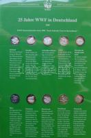 Érmés, bélyeges boríték gyűjtemény, egész világ "30 éves a WWF" 18klf db,10db klf zsetonnal, 2db hozzávaló újszerű albumban 1x16 férőhellyel + 1x20 férőhellyel, minden érem klf motívummal + ismertetővel! T:1