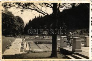 1940 Maroshévíz, Oláhtoplica, Toplita, Toplica; strand, medence / swimming pool (EK)