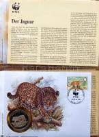 Érmés, bélyeges boríték gyűjtemény, egész világ "30 éves a WWF" 18klf db,10db klf zsetonna...