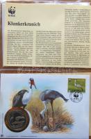 Érmés, bélyeges boríték gyűjtemény, egész világ "30 éves a WWF" 18klf db,10db klf zsetonna...