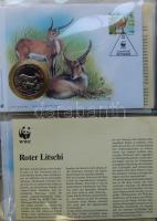 Érmés, bélyeges boríték gyűjtemény, egész világ "30 éves a WWF" 18klf db,10db klf zsetonna...