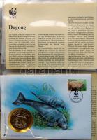 Érmés, bélyeges boríték gyűjtemény, egész világ "30 éves a WWF" 18klf db,10db klf zsetonna...