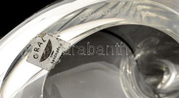 Galamb fújt kisplasztika, jelzett (Livio Seguso, Gral), nagyon apró csorba az alján, m: 17 cm