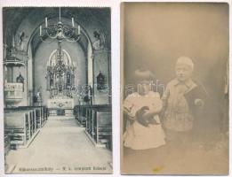 52 db RÉGI képeslap: főleg motívumok, pár fotó, kevés főleg magyar városképes lap / 52 pre-1945 post...