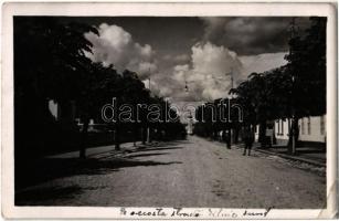 1942 Giurgiu, Gyurgyevó; Turnul Ceasornicului / street view with clock tower. photo (EK)