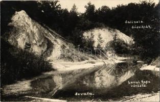 1931 Szováta, Szovátafürdő, Baile Sovata; Salinele, Lacul Rosu / Sósziklák, Vörös tó / salt rocks, lake. Vilus Fényképészet photo