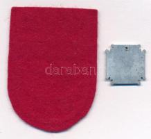 Lengyelország DN Olimpiai felvarró (46x64mm) + ~1946. Lyukasztott fém jelvény (20mm) T:2