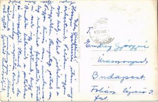 1950 Óbánya (Mecseknádasd), Fő utca, vízesések, völgy, erdő. Foto Ruzsits (EK)