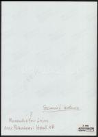 cca 1983 Menesdorfer Lajos (1941-2005) budapesti fotóművész hagyatékából, pecséttel jelzett, vintage...