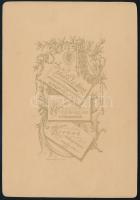 cca 1880 Újpest, családi fotó Váradi és Társa műterméből, 16×11 cm