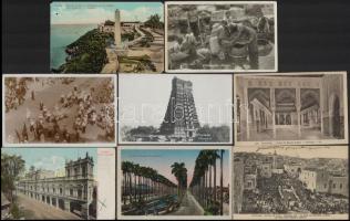 50 db RÉGI külföldi városképes lap jó minőségben / 50 pre-1945 African, Indian, Asian and overseas town-view postcards in good condition