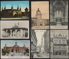 50 db RÉGI külföldi városképes lap jó minőségben / 50 pre-1945 European town-view postcards in good condition