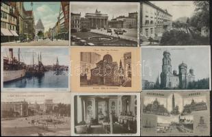 50 db RÉGI külföldi városképes lap jó minőségben / 50 pre-1945 European town-view postcards in good condition