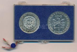 1972. 50Ft Ag + 100Ft Ag "Szent István" pár, plombált kék plasztiktokban T:BU
Adamo EM38,...